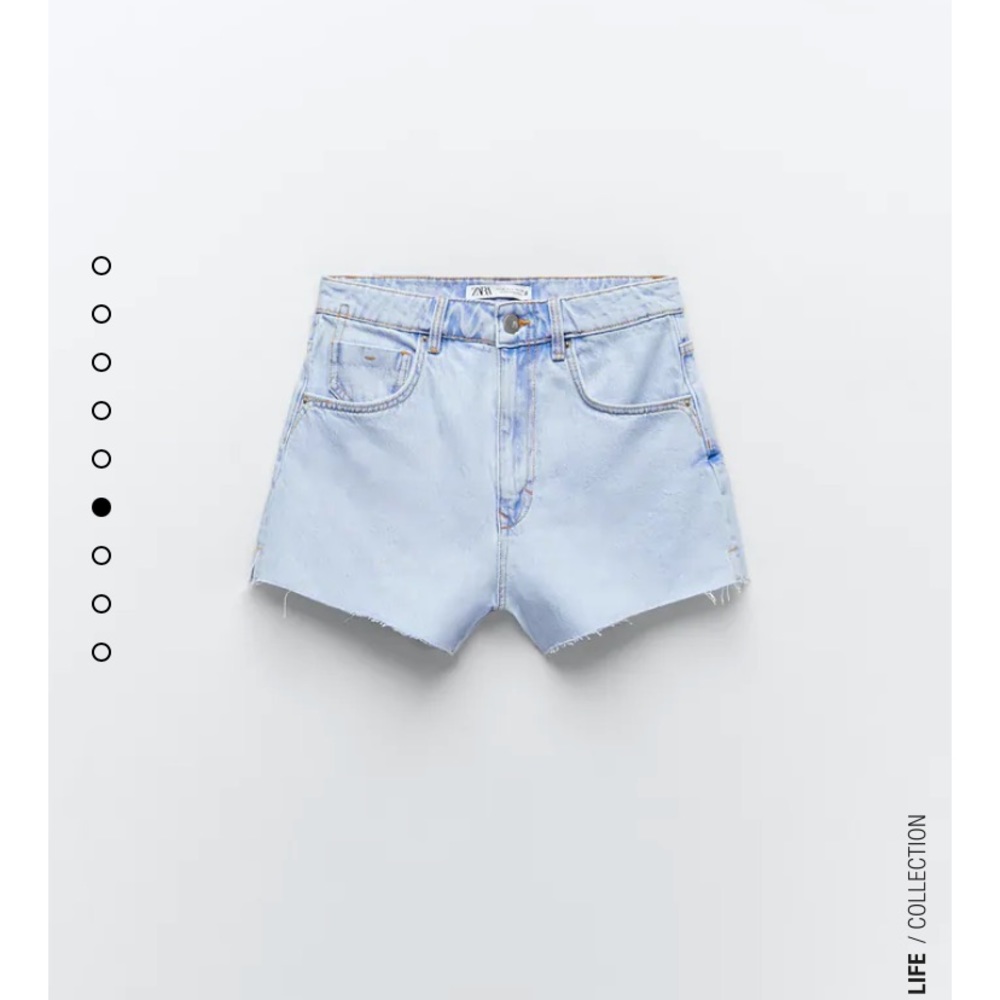 Zara Light wash high waisted denim shorts. Size 4